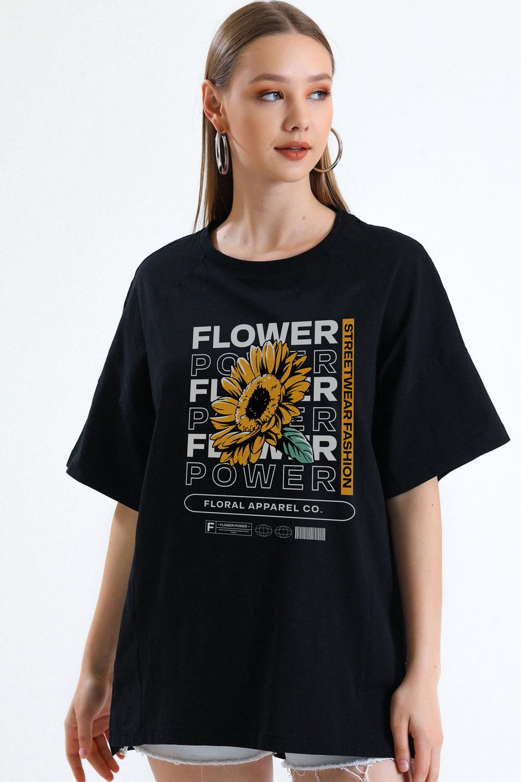 Flower power Print T-shirt