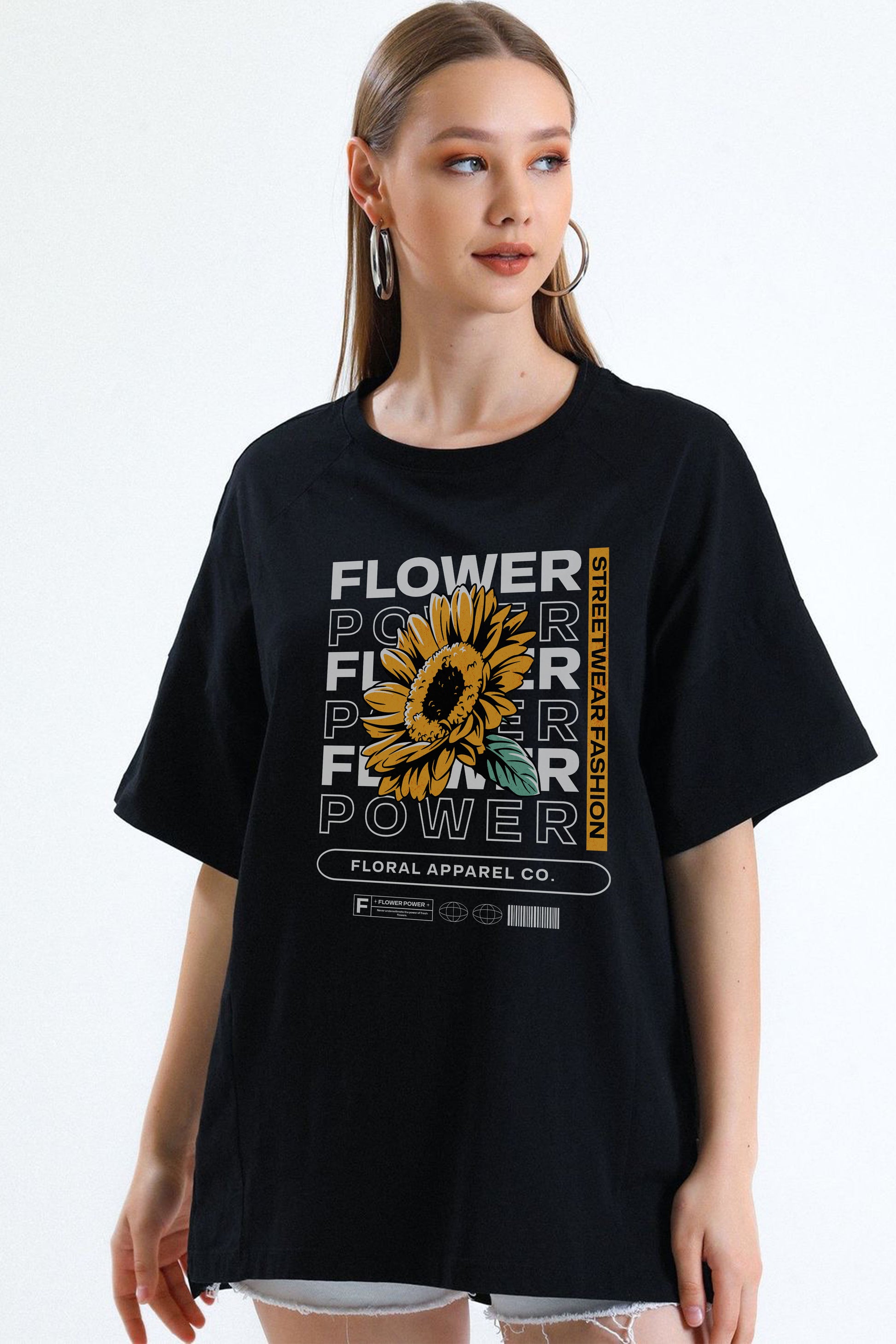 Flower power Print T-shirt