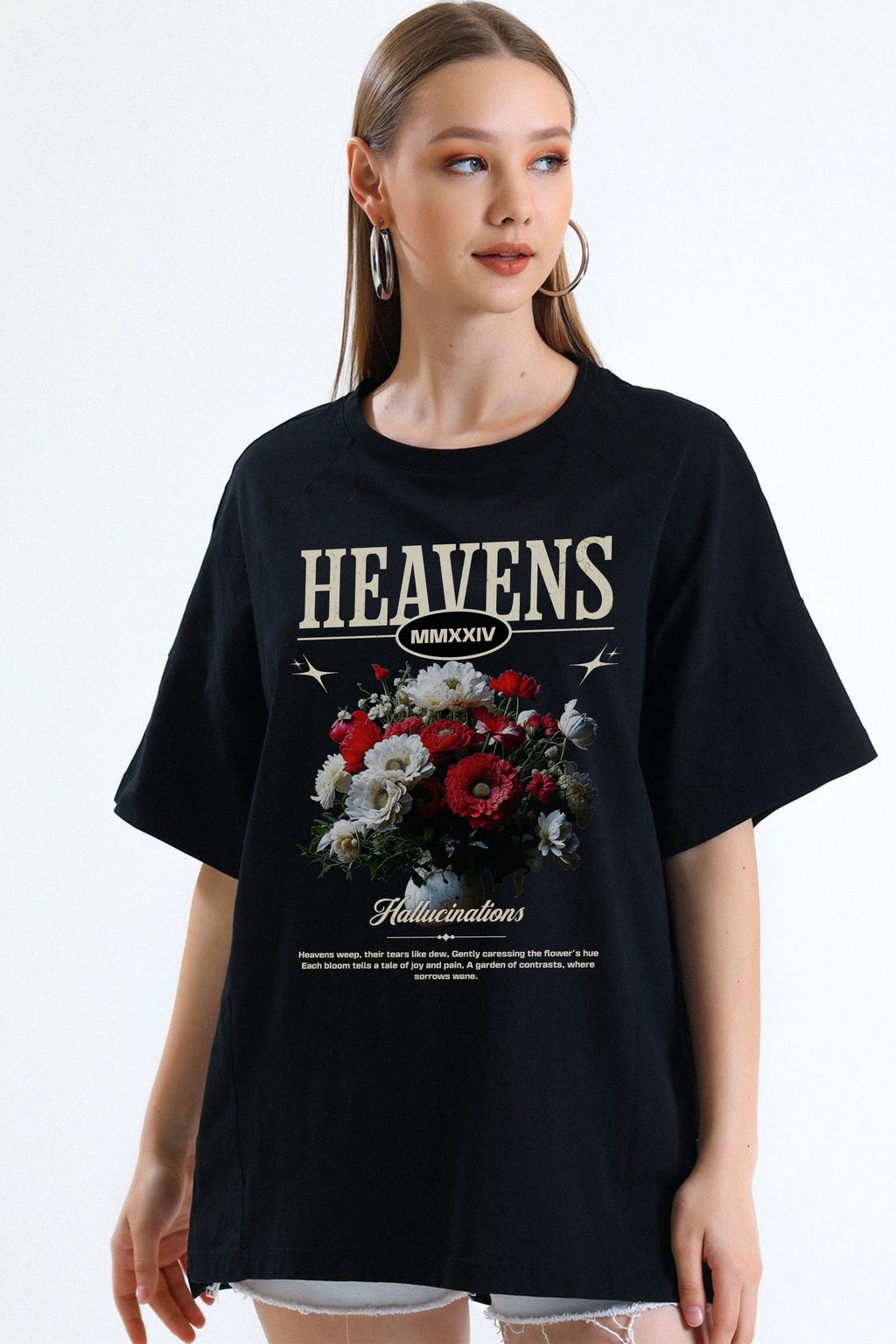 Heaven Flower Print T-shirt