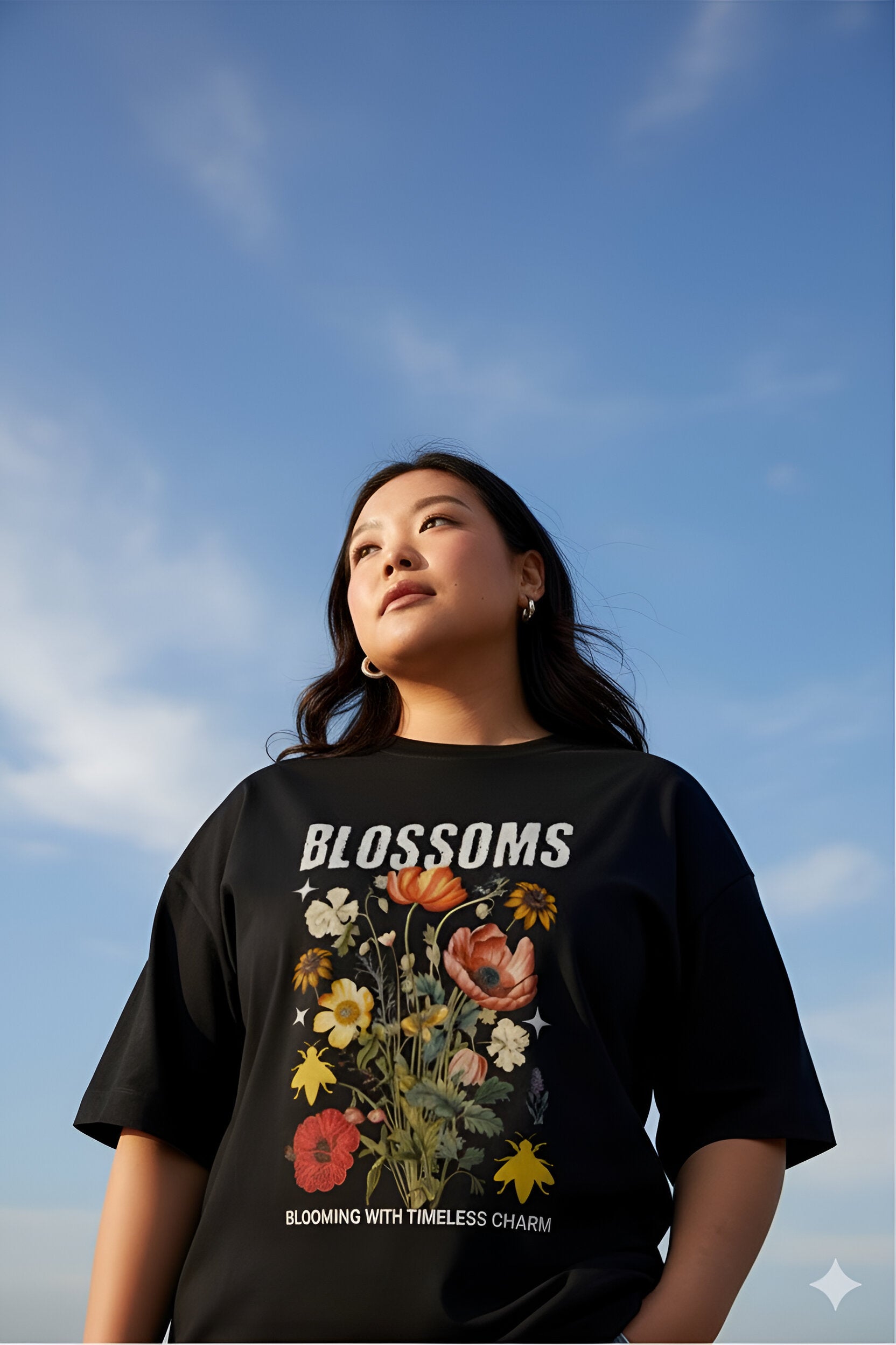 Blossom Flower power Print T-shirt