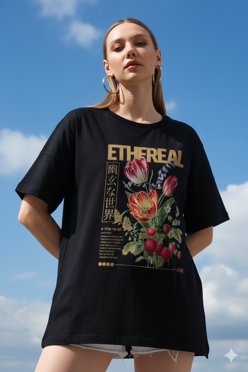 Eternal Flower Print T-shirt